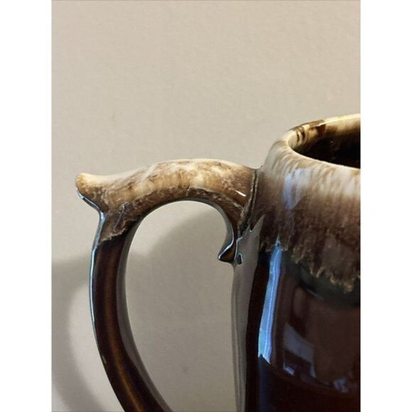 MCCOY USA BROWN DRIP Glaze #7011 Ice Lip Pitcher, Exc Cond. 8" Tall, Vintage - Picture 3 of 9